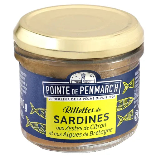 TARTINABLE RILLETTES DE SARDINES AUX ZESTES DE CITRON ET AUX ALGUES DE BRETAGNE