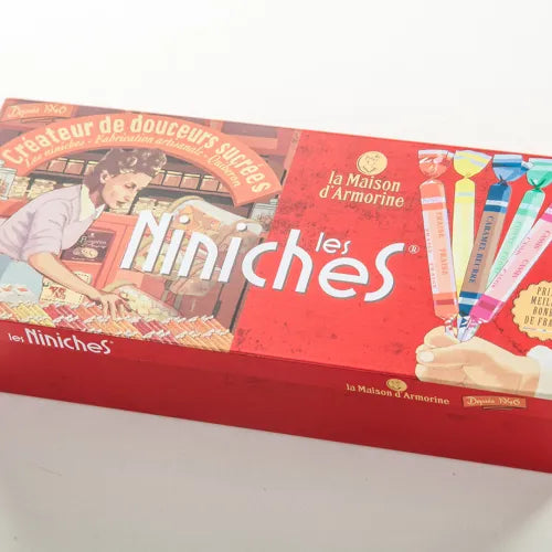 Les Niniches - boite 10 sucettes aux fruits et au caramel