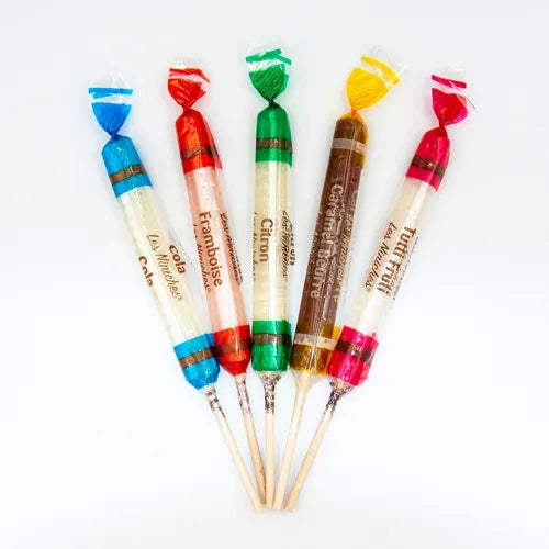 Les Niniches - boite 10 sucettes aux fruits et au caramel